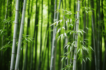 a close up of a bamboo forestの素材