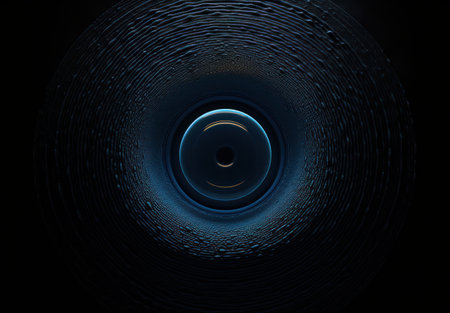 a circular object with a circle in the centerの素材