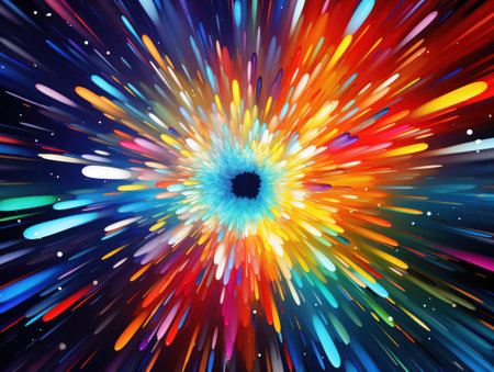 a colorful explosion of paintの素材