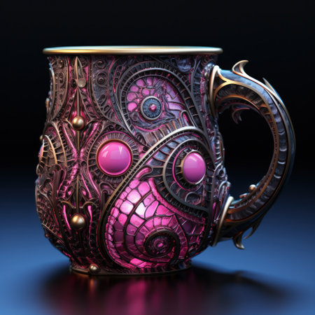 a close up of a cupの素材