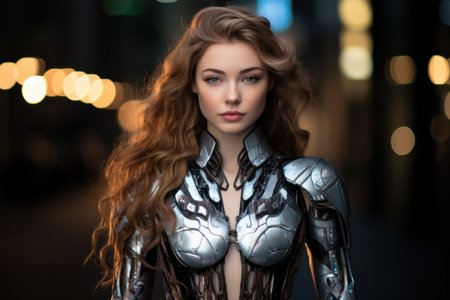 a woman in a garmentの素材