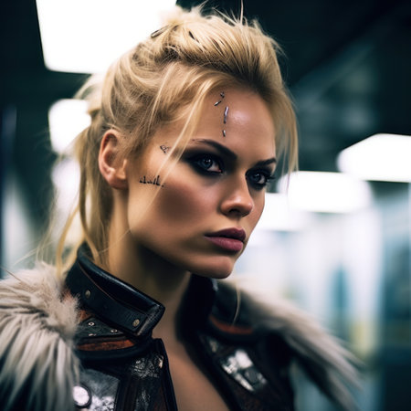 a woman in a garmentの素材