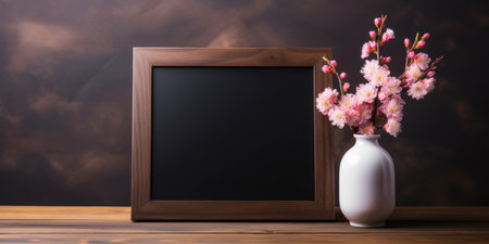 a vase with pink flowers in itの素材