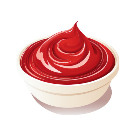 a bowl of red sauceの素材