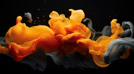 a close up of a colorful cloudの素材