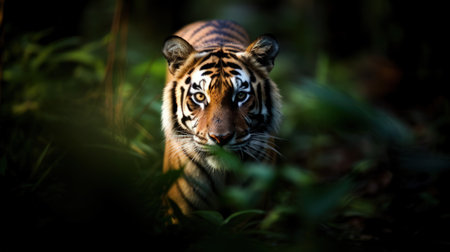 a tiger in the woodsの素材