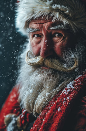 a man wearing a santa garmentの素材