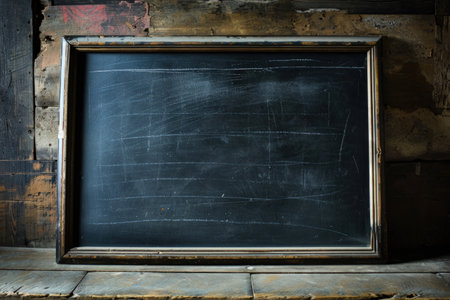 a chalkboard with a wooden frameの素材