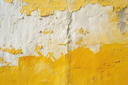 a yellow and white wallの素材
