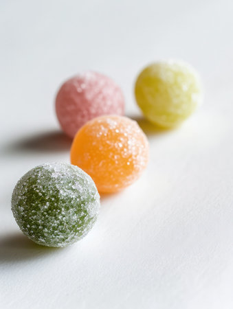 a group of round candyの素材