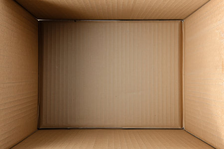 inside a cardboard box with a square insideの素材