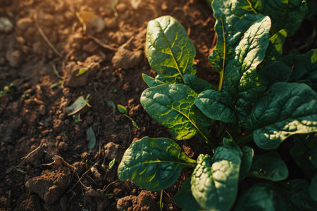 a close up of a plantの素材