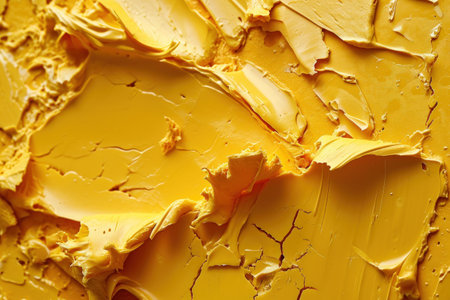 a close up of a yellow butterの素材