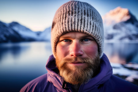 a man in a hat and jacketの素材