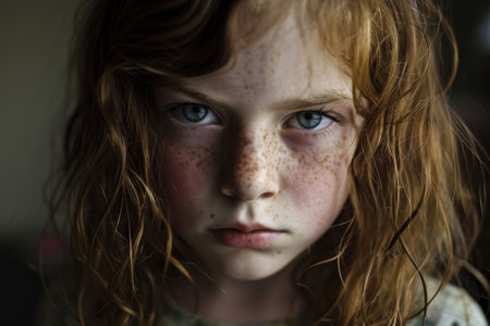 a close up of a girlの素材