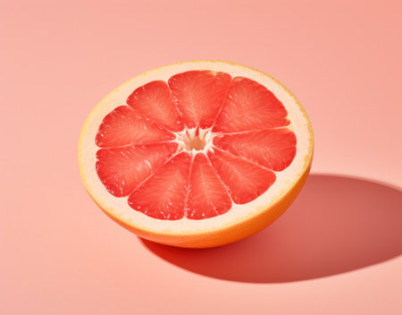 a half of a grapefruit