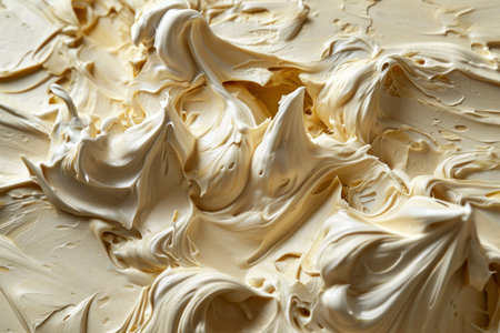 a close up of white creamの素材
