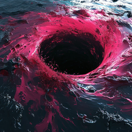 a black hole in waterの素材