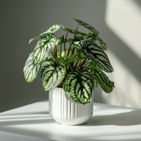 a plant in a white potの素材
