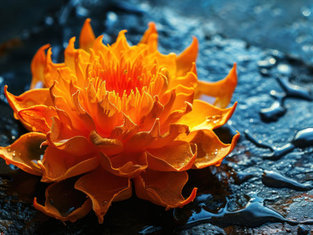 a close up of a flowerの素材