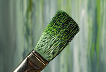 a close up of a paint brushの素材