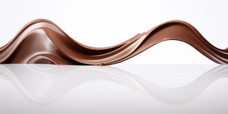 a liquid chocolate swirlの素材