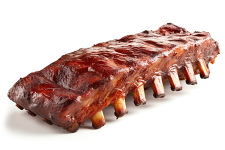 a close up of a ribsの素材