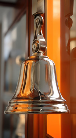 a close up of a bellの素材