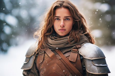 a woman in a garmentの素材