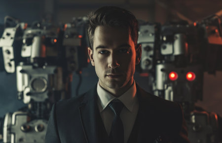 a man in a suitの素材