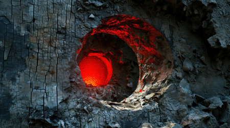 a hole in a rockの素材