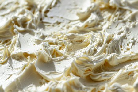 a close up of white frostingの素材