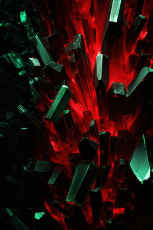 a close up of a crystalの素材