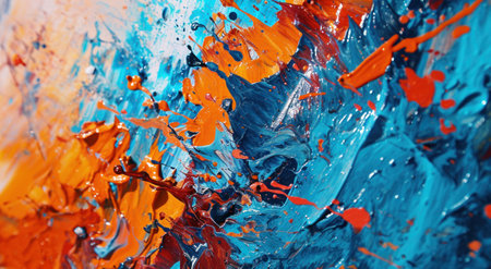 a close up of paintの素材