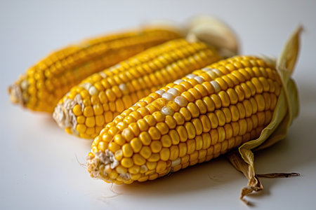 a group of corn on the cobの素材