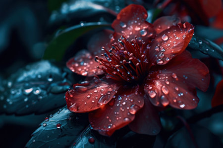 a close up of a flowerの素材