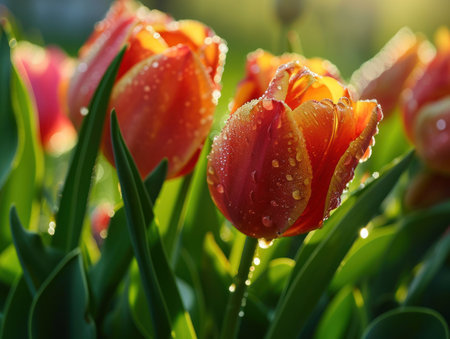 a close up of flowersの素材