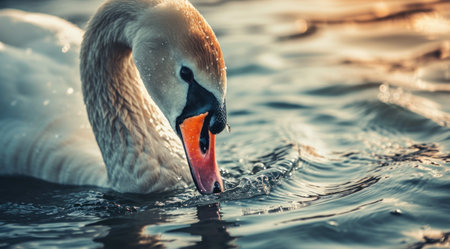 a close up of a birdの素材