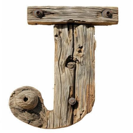 a wooden letter made of woodの素材