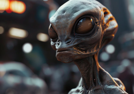 Close-up of an Alien Creatureの素材