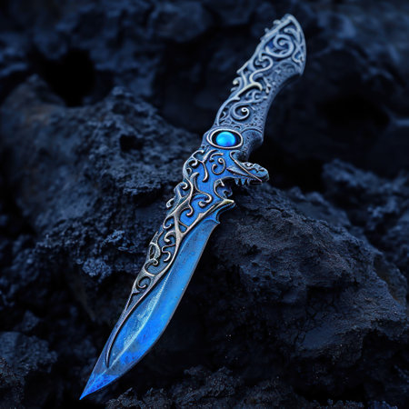 Mystical Dagger on Volcanic Rockの素材