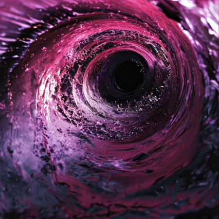 Abstract Swirling Vortex in Vivid Colorsの素材