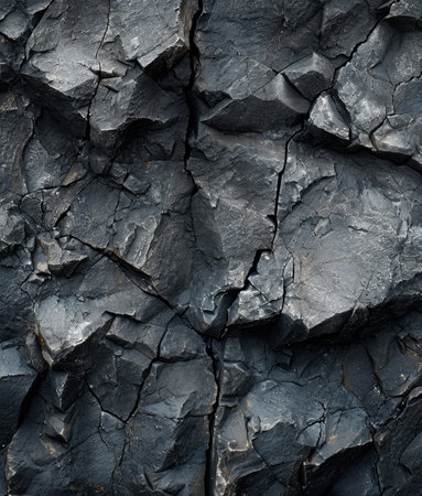 Close-up Texture of Cracked Rock Surfaceの素材