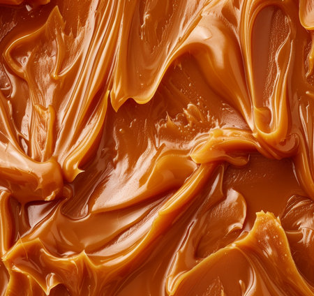 Smooth caramel texture backgroundの素材