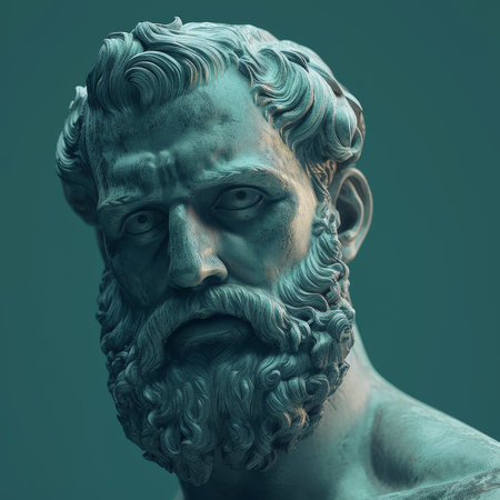 Ancient Greek Philosopher Statue Portraitの素材