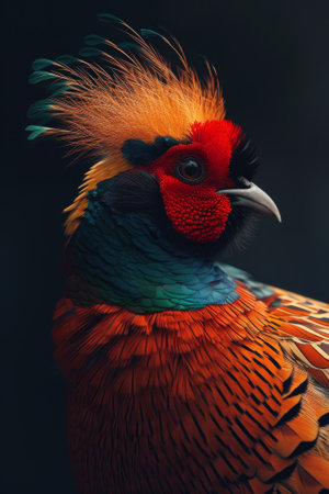 Vibrant Pheasant Showcasing Its Colorful Plumageの素材