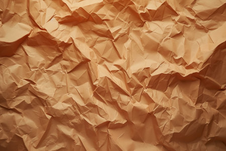 Textured crumpled brown paper backgroundの素材