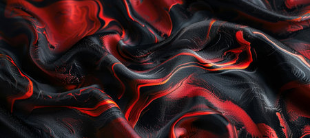 Abstract Red and Black Wavy Textureの素材