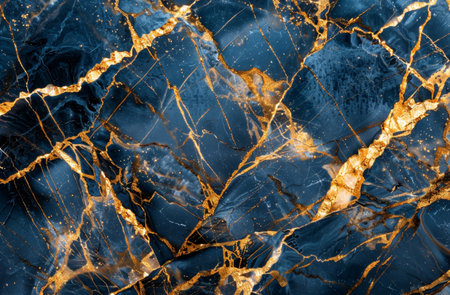 Luxurious blue and gold marble textureの素材