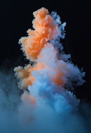 Vibrant Color Explosion in Waterの素材